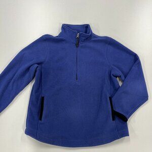 Coldwater Creek Fleece Women's Size 8 Purple 1/4 Zip Pullover Jacket